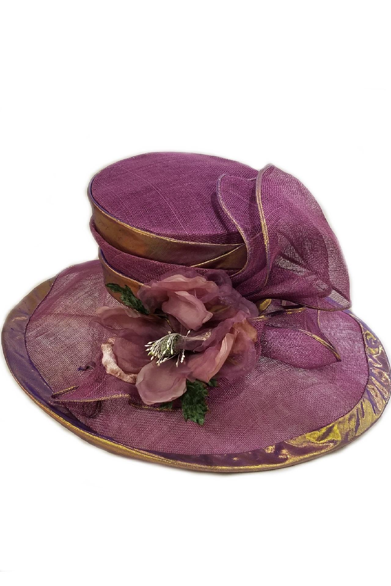 Horse Country Carrot - HCS M10005 Purple-Gold Hat