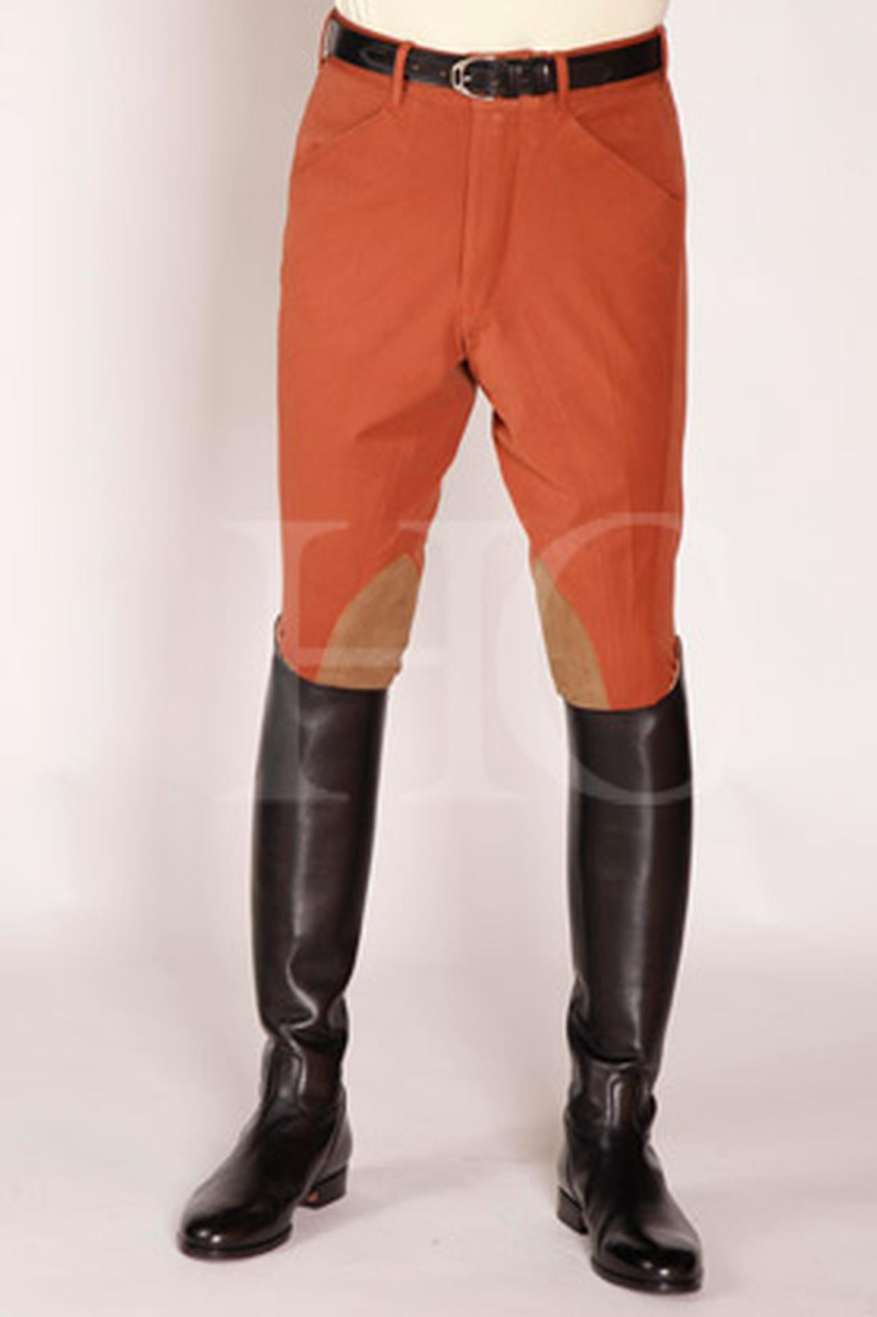 Harcour - Men's riding pants fix system grip Costas white